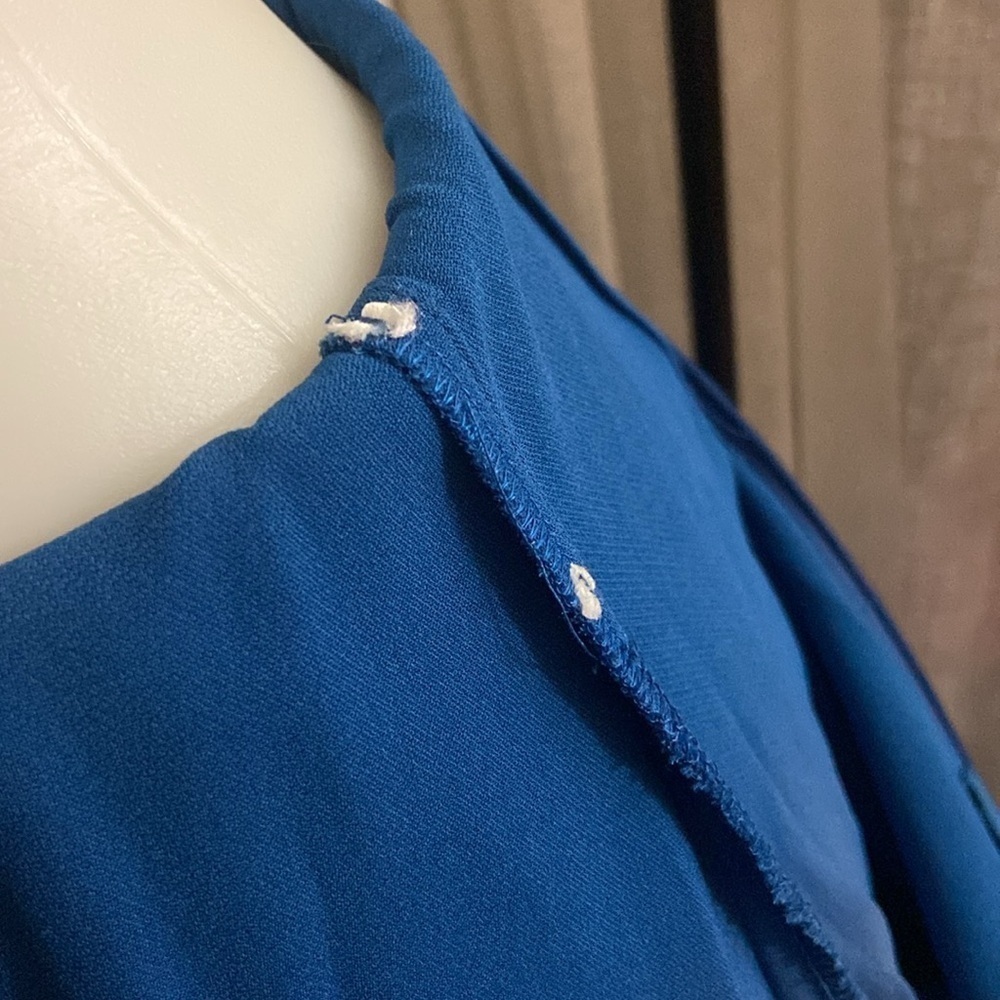 Stella McCartneyRotal Blue V-Neck Wide Leg Jumpsuit - Picture 14 of 14